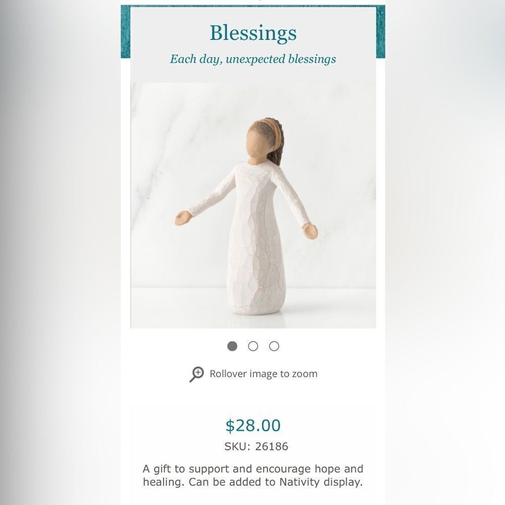 Willow Tree Blessings Figurine.  NEW in box